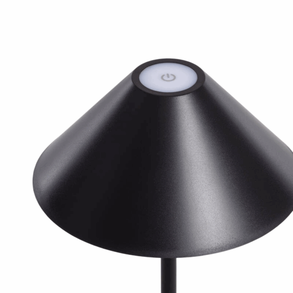 Moderne tafellamp - LED - USB oplaadbaar - dimbaar - 32 cm hoog - zwart - Afbeelding 5