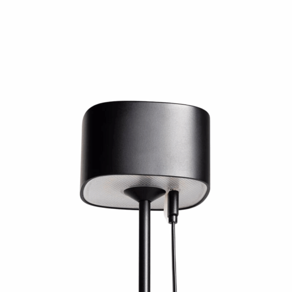 Moderne tafellamp oplaadbaar - LED - draagbaar - 26 cm hoog -  zwart - Afbeelding 5