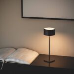 Moderne tafellamp oplaadbaar - LED - draagbaar - 26 cm hoog - zwart - Afbeelding 2