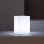 Moderne tafellamp RGB met afstandsbediening - LED - oplaadbaar - kubus - 15 cm hoog - wit - Afbeelding 8