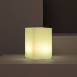 Moderne tafellamp RGB met afstandsbediening - LED - oplaadbaar - kubus - 15 cm hoog - wit - Afbeelding 6