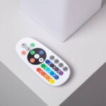 Moderne tafellamp RGB met afstandsbediening - LED - oplaadbaar - kubus - 15 cm hoog - wit - Afbeelding 5