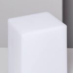 Moderne tafellamp RGB met afstandsbediening - LED - oplaadbaar - kubus - 15 cm hoog - wit - Afbeelding 3