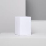 Draagbare LED tafellamp kubus wit 15 cm RGB oplaadbaar dimbaar IP65 voor buiten en binnen