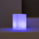 Moderne tafellamp RGB met afstandsbediening - LED - oplaadbaar - kubus - 15 cm hoog - wit - Afbeelding 14