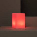 Moderne tafellamp RGB met afstandsbediening - LED - oplaadbaar - kubus - 15 cm hoog - wit - Afbeelding 10