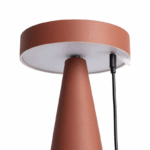 Oplaadbare tafellamp - LED - draadloos - 21 cm hoog - bruin - Afbeelding 5