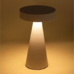 Oplaadbare tafellamp - LED - draadloos - 21 cm hoog - wit - Afbeelding 2