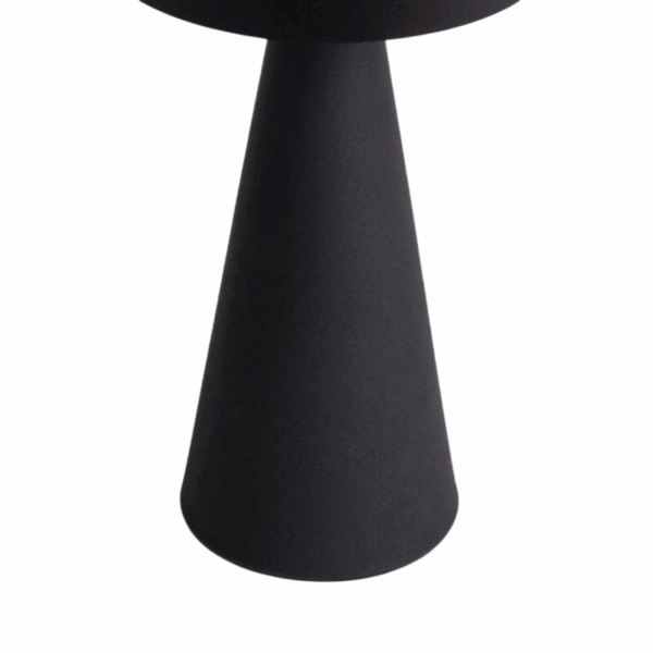 Oplaadbare tafellamp - LED - draadloos - 21 cm hoog - zwart - Afbeelding 4