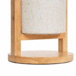 Scandinavische tafellamp hout - LED - oplaadbaar - 30 cm hoog - natuurlijk - Afbeelding 8