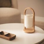Scandinavische tafellamp hout - LED - oplaadbaar - 30 cm hoog - natuurlijk - Afbeelding 5