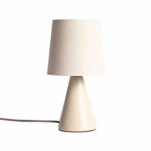 scandinavische tafellamp e14 keramiek beige 25 cm