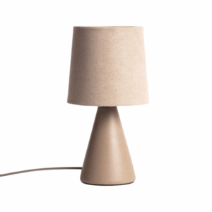 scandinavische tafellamp e14 keramiek bruin 25 cm