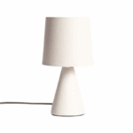 scandinavische tafellamp e14 keramiek gebroken wit 25 cm