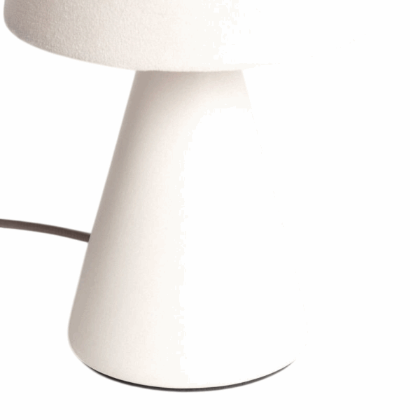 Scandinavische tafellamp keramiek - E14 - 25 cm hoog - gebroken wit - Afbeelding 3