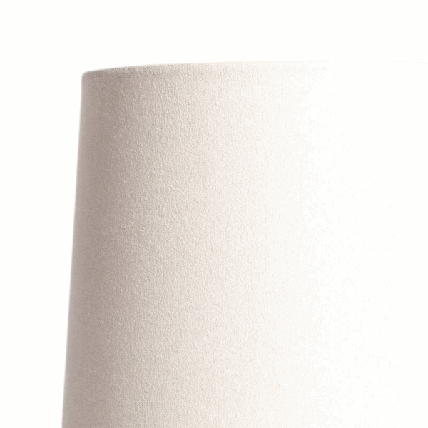 Scandinavische tafellamp keramiek - E14 - 25 cm hoog - gebroken wit - Afbeelding 5