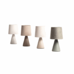 Scandinavische tafellamp keramiek - E14 - 25 cm hoog - bruin - Afbeelding 7