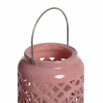Sfeervolle tafellamp - LED - kaarsvorm - 19 cm hoog - roze - Afbeelding 3
