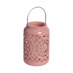 sfeervolle tafellamp led roze kaarsvorm design 190 mm