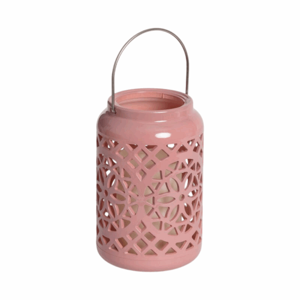 sfeervolle tafellamp led roze kaarsvorm design 190 mm