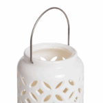 Sfeervolle tafellamp - LED - kaarsvorm - 19 cm hoog - wit - Afbeelding 3
