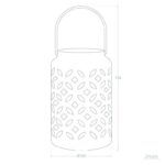 Sfeervolle tafellamp - LED - kaarsvorm - 19 cm hoog - roze - Afbeelding 7