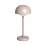 Taupe tafellamp LED oplaadbaar USB-C draagbaar warm wit licht IP44 30 cm