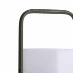 Tafellamp kubusvorm - LED - draagbaar - 28 cm hoog - khaki groen - Afbeelding 4