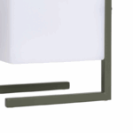 Tafellamp kubusvorm - LED - draagbaar - 28 cm hoog - khaki groen - Afbeelding 6