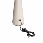 Draagbare tafellamp - LED - oplaadbaar - dimbaar - 46 cm hoog - beige - Afbeelding 5