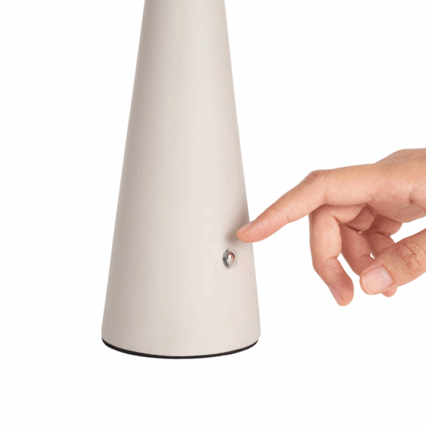 Draagbare tafellamp - LED - oplaadbaar - dimbaar - 46 cm hoog - beige - Afbeelding 3