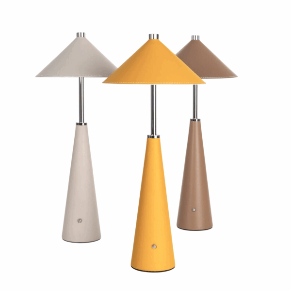 Draagbare tafellamp - LED - oplaadbaar - dimbaar - 46 cm hoog - beige - Afbeelding 7