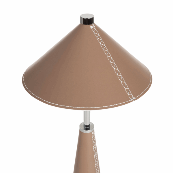 Draagbare tafellamp - LED - oplaadbaar - dimbaar - 46 cm hoog - bruin - Afbeelding 4