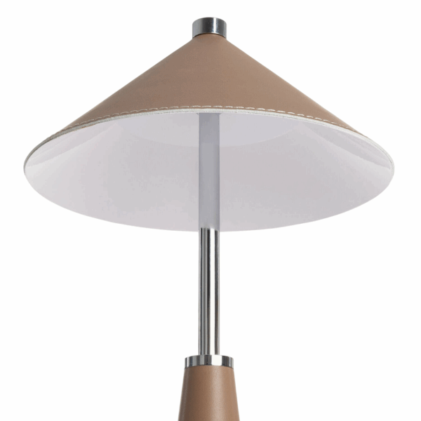 Draagbare tafellamp - LED - oplaadbaar - dimbaar - 46 cm hoog - bruin - Afbeelding 2
