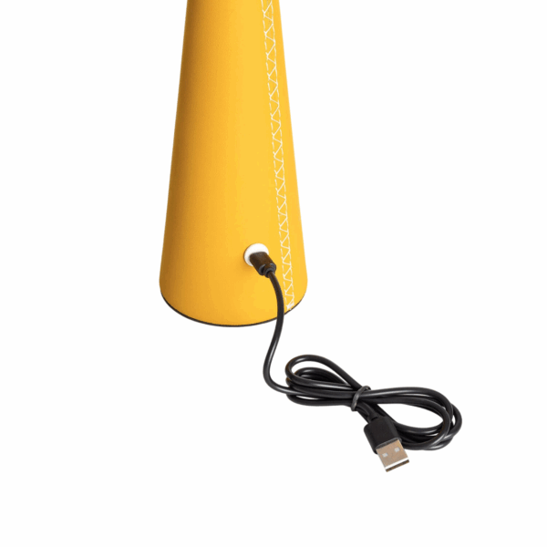 Draagbare tafellamp - LED - oplaadbaar - dimbaar - 46 cm hoog - geel - Afbeelding 8