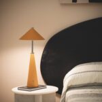 Draagbare tafellamp - LED - oplaadbaar - dimbaar - 46 cm hoog - geel - Afbeelding 3