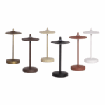Draagbare tafellamp - LED - USB oplaadbaar - dimbaar - 18 cm hoog - goud - Afbeelding 5