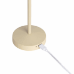 Draagbare tafellamp - LED - USB oplaadbaar - dimbaar - 18 cm hoog - beige - Afbeelding 7