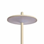 Draagbare tafellamp - LED - USB oplaadbaar - dimbaar - 18 cm hoog - beige - Afbeelding 3