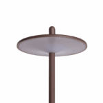 Draagbare tafellamp - LED - USB oplaadbaar - dimbaar - 18 cm hoog - bruin - Afbeelding 2