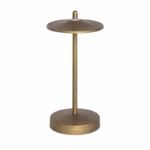 Gouden draagbare LED tafellamp USB oplaadbaar IP44 dimbaar