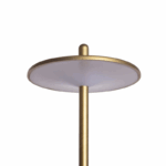 Draagbare tafellamp - LED - USB oplaadbaar - dimbaar - 18 cm hoog - goud - Afbeelding 2
