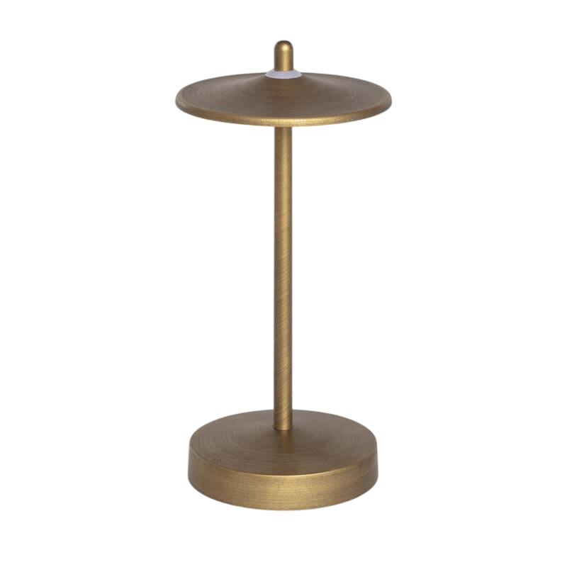 Gouden draagbare LED tafellamp USB oplaadbaar IP44 dimbaar
