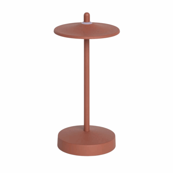Terracotta draagbare LED tafellamp USB oplaadbaar IP44 dimbaar