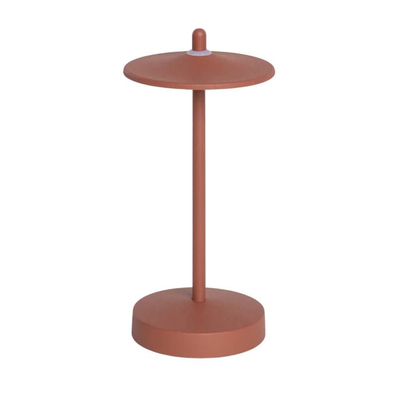 Terracotta draagbare LED tafellamp USB oplaadbaar IP44 dimbaar