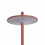 Draagbare tafellamp - LED - USB oplaadbaar - dimbaar - 18 cm hoog - terracotta - Afbeelding 2