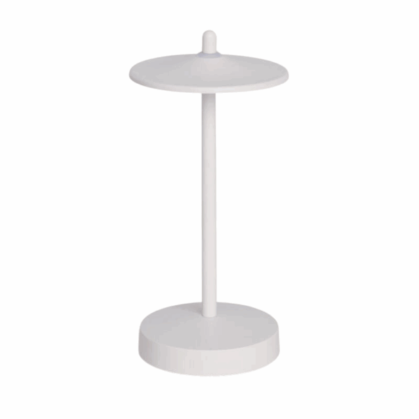 Witte draagbare LED tafellamp USB oplaadbaar IP44 dimbaar