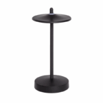 Draagbare tafellamp - LED - USB oplaadbaar - dimbaar - 18 cm hoog - zwart - Afbeelding 2