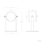 Draagbare tafellamp met richtbare spot - LED - oplaadbaar - 19 cm hoog - zwart - Afbeelding 8