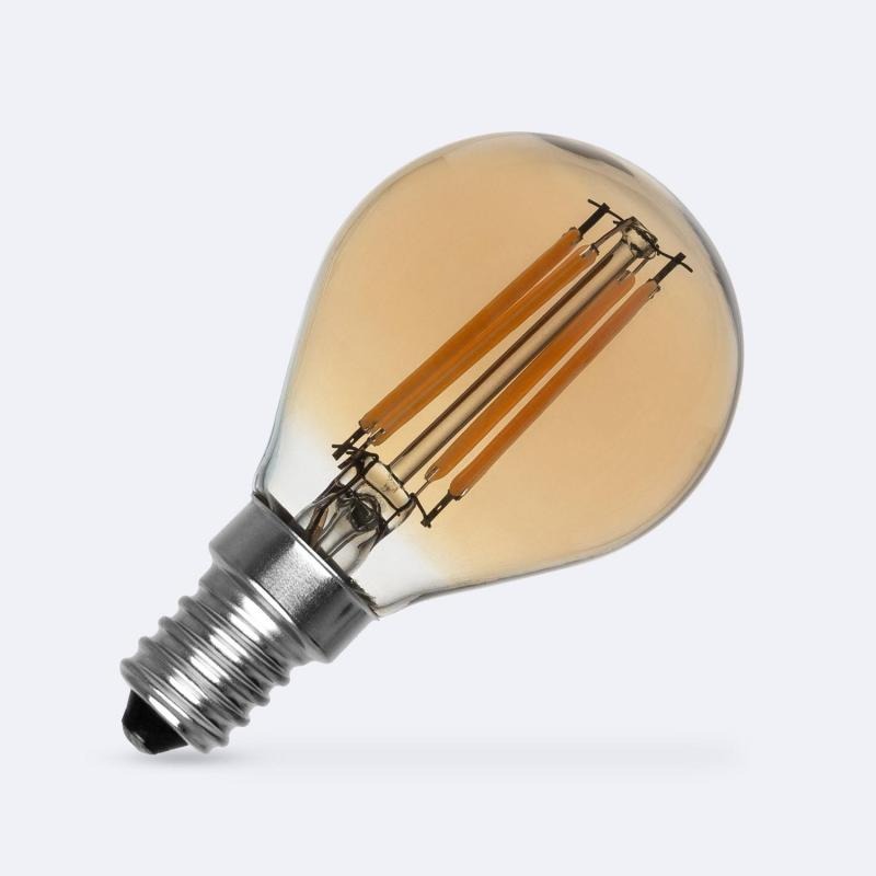 LED Filament Lamp E14 6W 2700K 600 lumen P45 goud